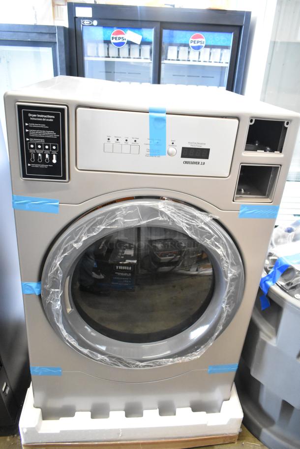 BRAND NEW SCRATCH AND DENT Crossover 2.0 Metal Front Load Washer. Protective wrap intact, minor cosmetic flaws.