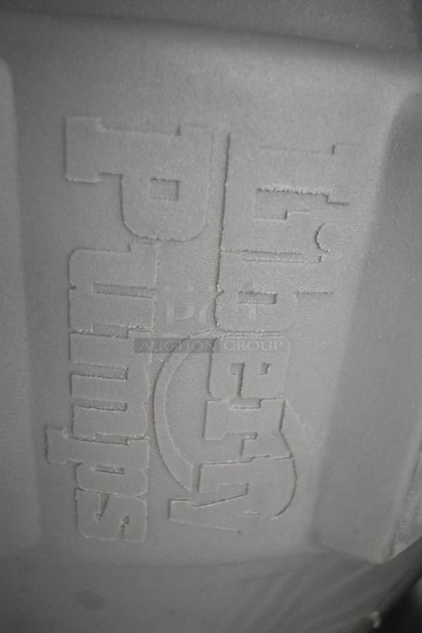 Embossed "Liberty Pumps" logo on surface. Scratch and dent visible on the new Liberty Pump 93BP382LE41 PRO380-Series.
