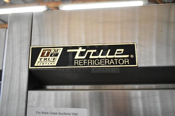 True T-35-HC stainless steel 2-door commercial cooler label. Features poly coated racks. 115 volts, 1 phase.