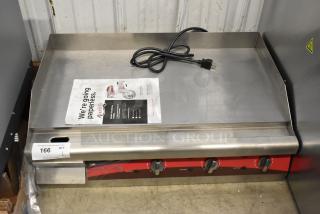 Avantco 177EG30N stainless steel 30" electric countertop griddle, new with scratches, 208/240V, 1 phase, commercial use.