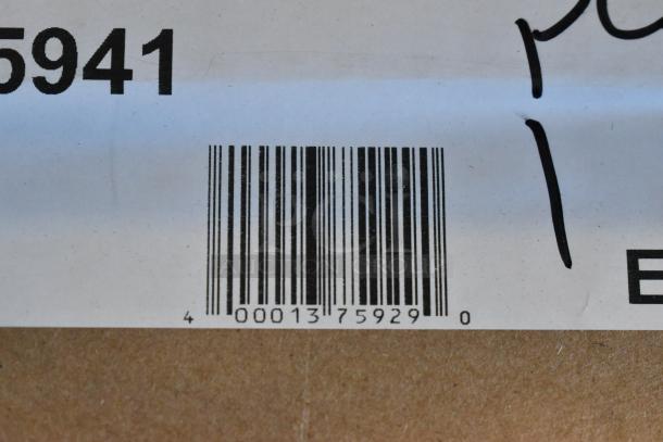 Barcode label showing "965941" with black marker scribbles and a barcode numbered 400013759290.