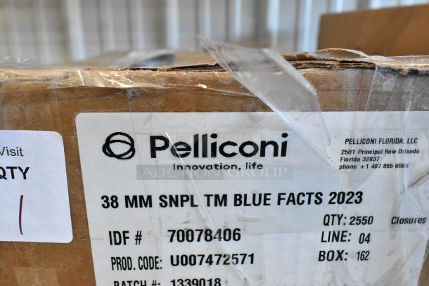 Cardboard box with Pelliconi label, showing IDF #70078406, batch #1339018. Boxed broiler radiants, brand new, from Garland/US Range.