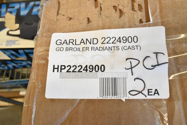 Brand new Garland 2224900 GD Broiler Radiants, cast, in original packaging with visible label; item code HP2224900.