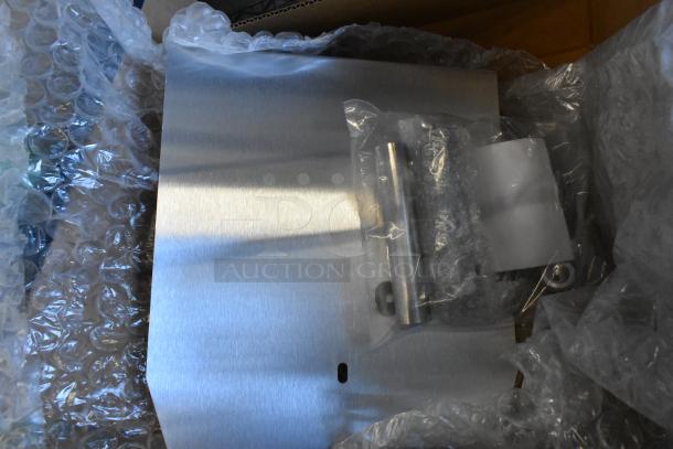 Brand new ACP PA10 oven paddle in bubble wrap, showing metallic finish, part of a 2-item auction with Novo foaming hand soap.