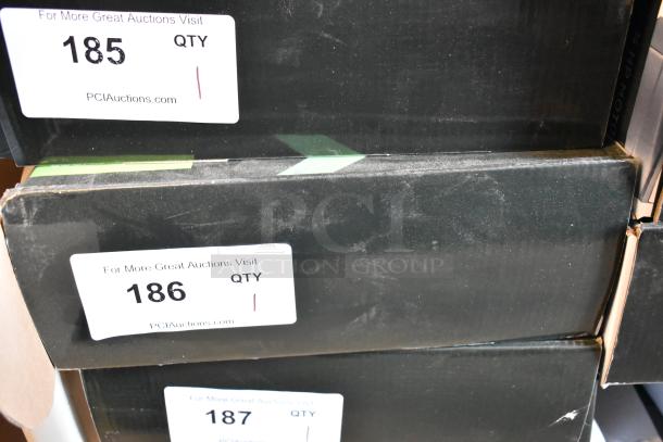 Boxes containing AvaMix 928IBMD10DX 10" immersion blender, 3/4 hp, 120V, medium-duty, new with minor scratches, variable speed.