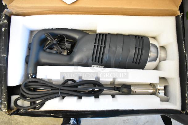 BRAND NEW AvaMix 928IBHD18 18" Heavy-Duty Immersion Blender, 1 1/4 hp, 120V, in original packaging, scratch and dent condition.