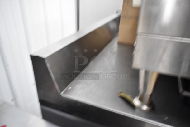 2018 Hoshizaki CRMF48-WD4 stainless steel 4-drawer work top cooler on casters, 115 volts, 1 phase.