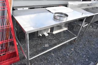 Ayr King BBS-EC1-5830 stainless steel breading table with drop-in. Features sturdy design, 115 volts, 1 phase.