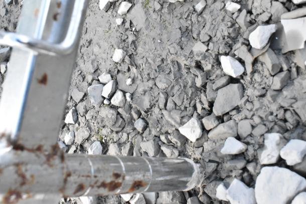 Metro Chrome Finish 5 Tier Wire Shelving Unit, visible rust on chrome, buyer must dismantle, consider freight charges.