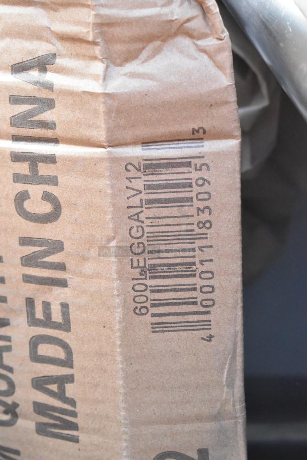 Brown packaging with a barcode and text "600LEGGALV12" and "MADE IN CHINA" visible.