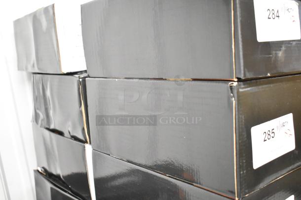 Stacked black boxes labeled "285." Contains AvaMix 928IBHDW10 heavy-duty variable speed immersion blender with 10" whisk, brand new.