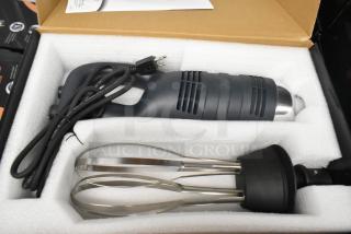 AvaMix 928IBHDW10 immersion blender, brand new, heavy-duty, 1 1/4 hp, variable speed, includes 10" whisk, 120 volts.