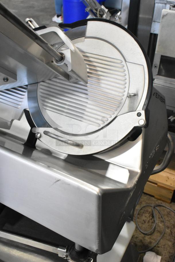 2019 Bizerba GSP H Stainless Steel Commercial Countertop Meat Slicer on Equipment Stand. 115 Volts, 1 Phase. - Image 3 of 8