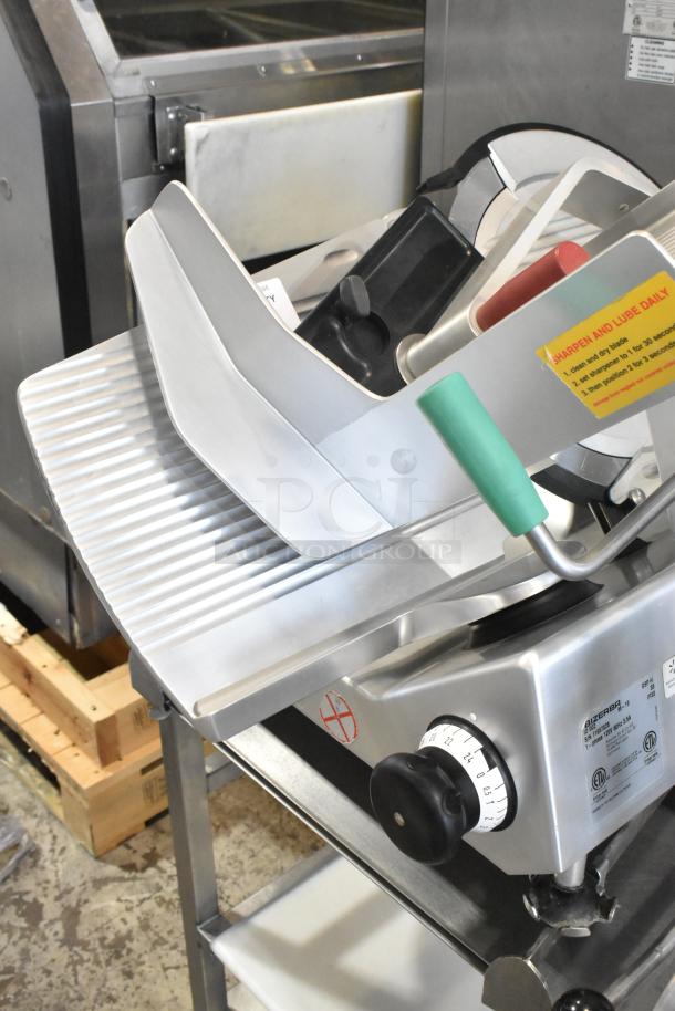 2019 Bizerba GSP H Stainless Steel Commercial Countertop Meat Slicer on Equipment Stand. 115 Volts, 1 Phase. - Image 4 of 8
