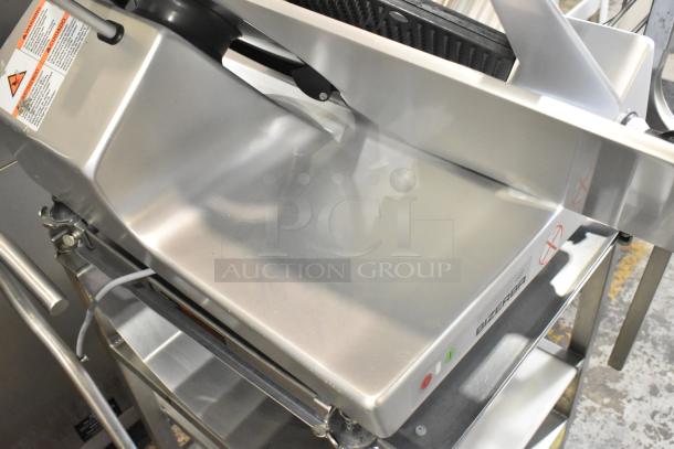 2019 Bizerba GSP H Stainless Steel Commercial Countertop Meat Slicer on Equipment Stand. 115 Volts, 1 Phase. - Image 5 of 8