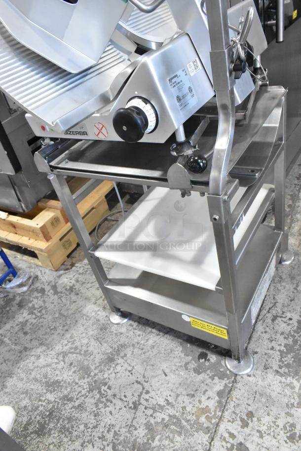 2019 Bizerba GSP H Stainless Steel Commercial Countertop Meat Slicer on Equipment Stand. 115 Volts, 1 Phase. - Image 8 of 8