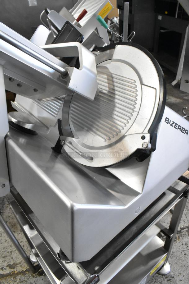 2019 Bizerba GSP H Stainless Steel Commercial Countertop Meat Slicer on Equipment Stand. 115 Volts, 1 Phase. - Image 4 of 10