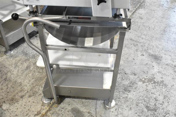 2019 Bizerba GSP H Stainless Steel Commercial Countertop Meat Slicer on Equipment Stand. 115 Volts, 1 Phase. - Image 8 of 10