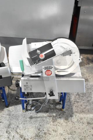2016 Bizerba GSP H Stainless Steel Commercial Countertop Meat Slicer. 115 Volts, 1 Phase.