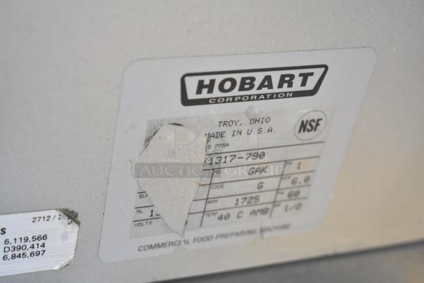 Hobart 1317-790 Stainless Steel Commercial Countertop Meat Slicer. 115 Volts, 1 Phase. - Image 9 of 9