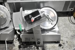2016 Bizerba GSP H Stainless Steel Commercial Countertop Meat Slicer. 115 Volts, 1 Phase.