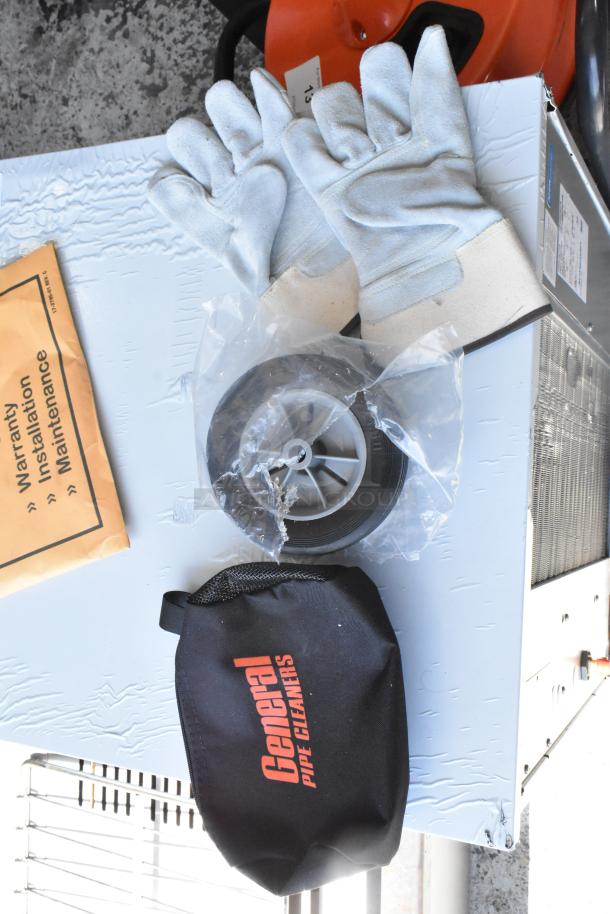 BRAND NEW SCRATCH AND DENT! General Mini Rooter Pro Drain Cleaning Machine with Flexicore Cable and Cutter Set. 120 Volts, 1 Phase. - Image 2 of 8