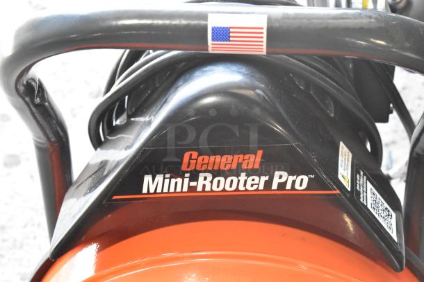 BRAND NEW SCRATCH AND DENT! General Mini Rooter Pro Drain Cleaning Machine with Flexicore Cable and Cutter Set. 120 Volts, 1 Phase. - Image 4 of 8