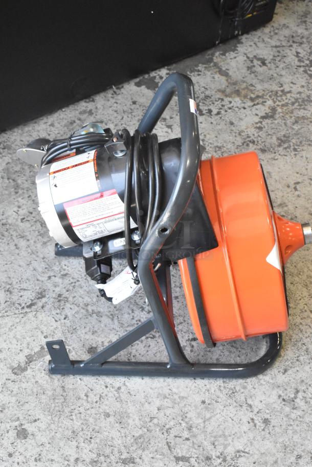 BRAND NEW SCRATCH AND DENT! General Mini Rooter Pro Drain Cleaning Machine with Flexicore Cable and Cutter Set. 120 Volts, 1 Phase. - Image 5 of 8
