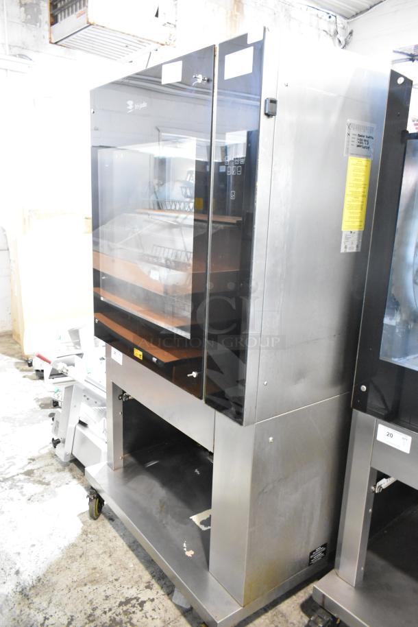 Fri-jado TDR 7-P Stainless Steel Commercial Floor Style Electric Powered Rotisserie Oven on Commercial Casters. 208 Volts, 3 Phase. - Image 1 of 7