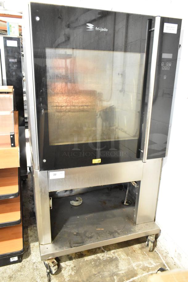Fri-jado TDR 7-P Stainless Steel Commercial Floor Style Electric Powered Rotisserie Oven on Commercial Casters. 208 Volts, 3 Phase. - Image 2 of 7