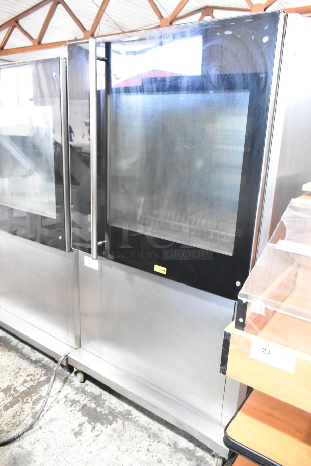 Fri-jado TDR 7-P Stainless Steel Commercial Floor Style Electric Powered Rotisserie Oven on Commercial Casters. 208 Volts, 3 Phase. - Image 2 of 7