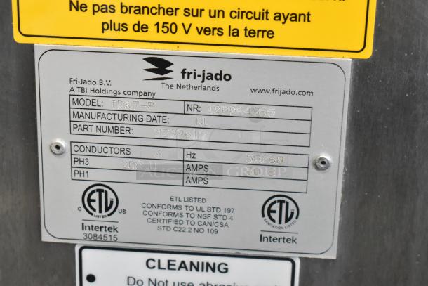 Fri-jado TDR 7-P Stainless Steel Commercial Floor Style Electric Powered Rotisserie Oven on Commercial Casters. 208 Volts, 3 Phase. - Image 6 of 6