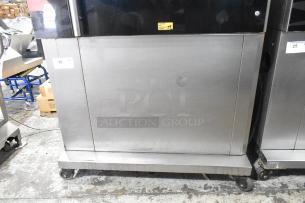 Fri-jado TDR 7-P Stainless Steel Commercial Floor Style Electric Powered Rotisserie Oven on Commercial Casters. 208 Volts, 3 Phase. - Image 4 of 6