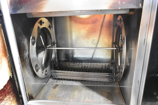Fri-jado TDR7-P Stainless Steel Commercial Floor Style Electric Powered Rotisserie Oven on Commercial Casters. 208 Volts, 3 Phase. - Image 4 of 6