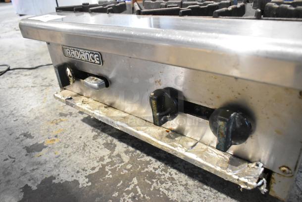 Radiance Stainless Steel Commercial Countertop Gas Powered 4 Burner Range. - Image 5 of 8