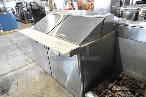 2019 Atosa MSF8307GR Stainless Steel Commercial Sandwich Salad Prep Table Bain Marie Mega Top on Commercial Casters. 115 Volts, 1 Phase. - Image 3 of 10
