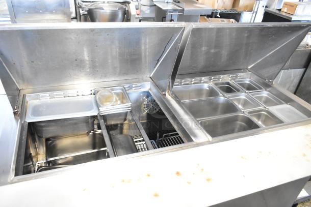 2019 Atosa MSF8307GR Stainless Steel Commercial Sandwich Salad Prep Table Bain Marie Mega Top on Commercial Casters. 115 Volts, 1 Phase. - Image 6 of 10