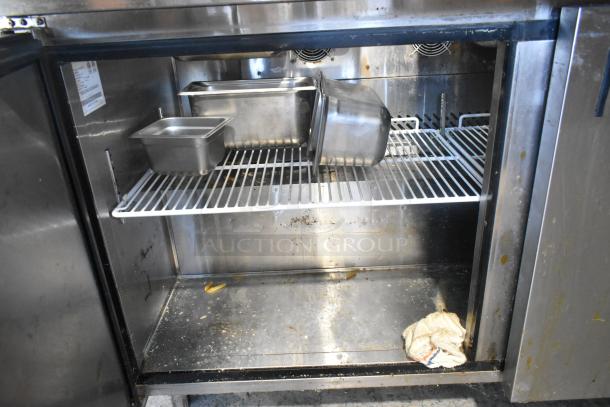 2019 Atosa MSF8307GR Stainless Steel Commercial Sandwich Salad Prep Table Bain Marie Mega Top on Commercial Casters. 115 Volts, 1 Phase. - Image 7 of 10