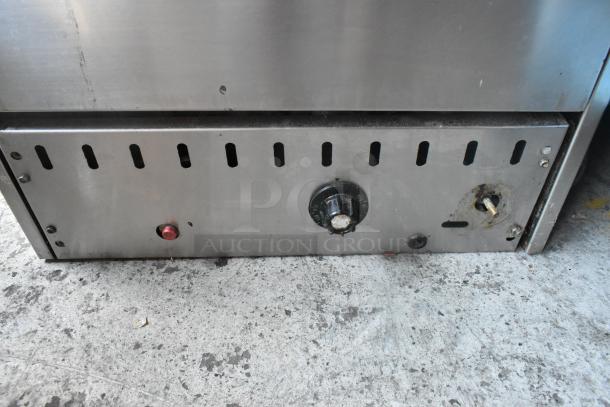 Sierra Stainless Steel Commercial Gas Powered Pizza Oven w/ Cooking Stones. - Image 4 of 8