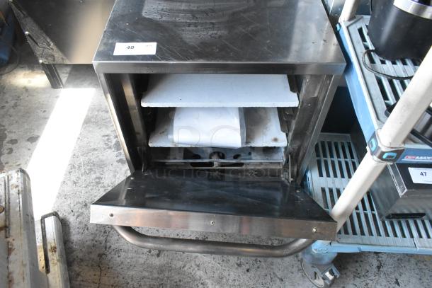 Sierra Stainless Steel Commercial Gas Powered Pizza Oven w/ Cooking Stones. - Image 5 of 8