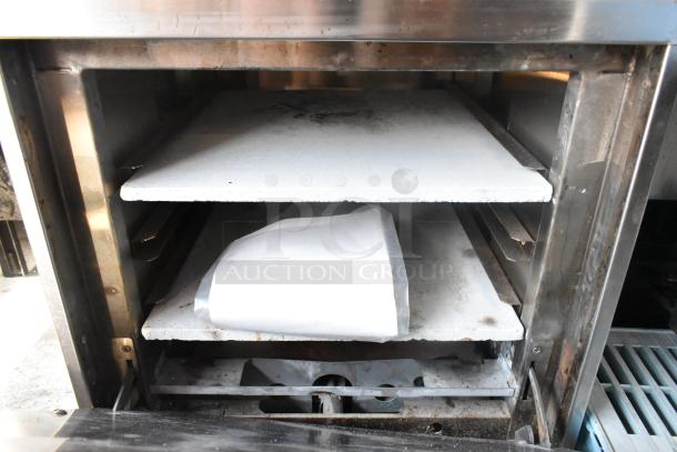 Sierra Stainless Steel Commercial Gas Powered Pizza Oven w/ Cooking Stones. - Image 6 of 8