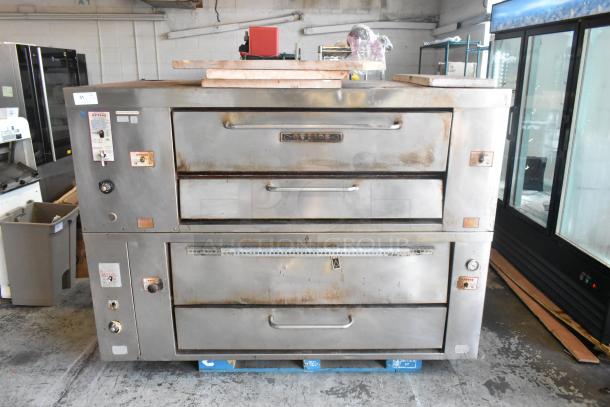 2 Attias 2 JS 6-18 Stainless Steel Commercial Gas Powered Single Deck Pizza Oven. 200,000 BTU. 2 Times Your Bid! - Image 1 of 13