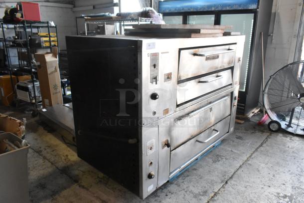 2 Attias 2 JS 6-18 Stainless Steel Commercial Gas Powered Single Deck Pizza Oven. 200,000 BTU. 2 Times Your Bid! - Image 2 of 13