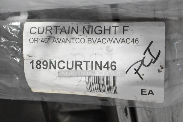 2 BRAND NEW SCRATCH AND DENT! Avantco 189NCURTIN46 Night Curtain for WVAC-46HC and BVAC-46HC. 2 Times Your Bid! - Image 4 of 4