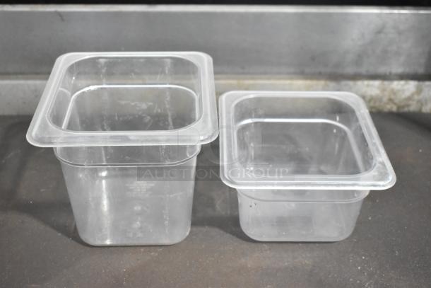 ALL ONE MONEY! Lot of 15 Clear Poly 1/6 Size Drop In Bins. - Image 2 of 6