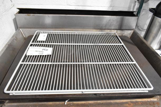 BRAND NEW SCRATCH AND DENT! 185403873D02 Beverage-Air 403-873D-02 Gray Epoxy Coated Wire Shelf for HBR/HBF49 Refrigerated Merchandisers - Image 3 of 4