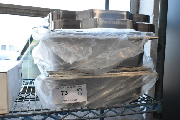 2 BRAND NEW SCRATCH AND DENT! Stainless Steel Chafer w/ Drop In and Lid. 2 Times Your Bid! - Image 2 of 5