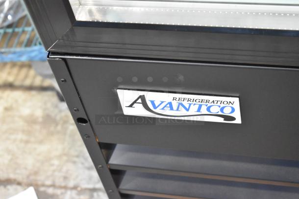 BRAND NEW SCRATCH AND DENT! 2024 Avantco 178GDC69HCB Metal Commercial 3 Door Reach In Cooler Merchandiser. See Pictures for Broken Glass. 115 Volts, 1 Phase. - Image 3 of 11