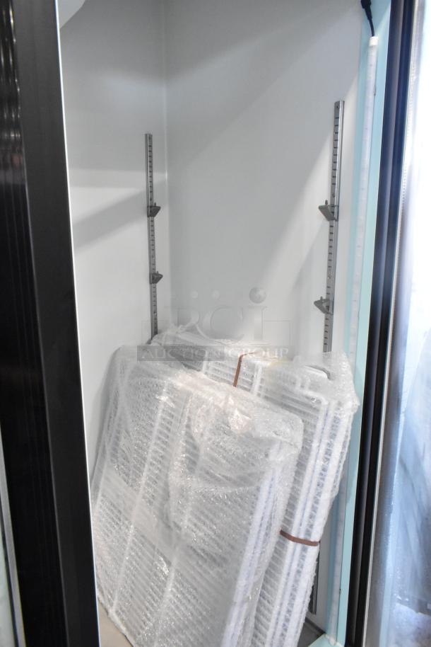 BRAND NEW SCRATCH AND DENT! 2024 Avantco 178GDC69HCB Metal Commercial 3 Door Reach In Cooler Merchandiser. See Pictures for Broken Glass. 115 Volts, 1 Phase. - Image 6 of 11