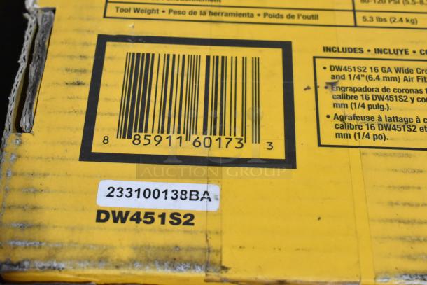 BRAND NEW SCRATCH AND DENT! DeWalt DW45182 Wide Crown Lathing Stapler. - Image 9 of 9